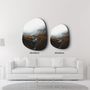 Other wall decoration - The Hill Amorphous Collection Glass Wall Art 88CMX68CM - ARTDESIGNA