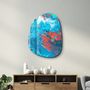 Other wall decoration - Lava in the Ocean Amorphous Collection Glass Wall Art 88CMX68CM - ARTDESIGNA