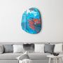 Other wall decoration - Lava in the Ocean Amorphous Collection Glass Wall Art 88CMX68CM - ARTDESIGNA