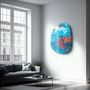 Other wall decoration - Lava in the Ocean Amorphous Collection Glass Wall Art 88CMX68CM - ARTDESIGNA