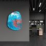 Autres décorations murales -  Lave dans l'océan Art mural en verre de la collection Amorphe 88CMX68CM - ARTDESIGNA