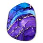 Autres décorations murales - Marbre violet et bleu Art mural en verre de la collection Amorphe 88CMX68CM - ARTDESIGNA