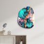 Other wall decoration - Dance of Watercolors Amorphous Collection Glass Wall Art 88CMX68CM - ARTDESIGNA