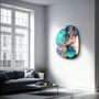 Other wall decoration - Dance of Watercolors Amorphous Collection Glass Wall Art 88CMX68CM - ARTDESIGNA