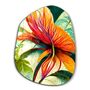 Autres décorations murales - Fleurs du jardin secret Décoration murale en verre de la collection Amorphe 88CMX68CM - ARTDESIGNA