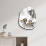 Other wall decoration -  Marble with Golden Dust Amorphous Collection Glass Wall Art  88CMX68CM - ARTDESIGNA