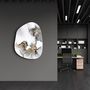 Other wall decoration -  Marble with Golden Dust Amorphous Collection Glass Wall Art  88CMX68CM - ARTDESIGNA