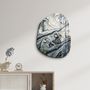 Other wall decoration -  Gold and Ink Amorphous Collection Glass Wall Art  88CMX68CM - ARTDESIGNA