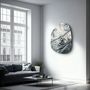 Other wall decoration -  Gold and Ink Amorphous Collection Glass Wall Art  88CMX68CM - ARTDESIGNA