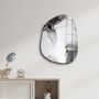 Autres décorations murales - Marbre blanc cassé Art mural en verre de la collection Amorphe 88CMX68CM - ARTDESIGNA
