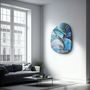Other wall decoration -  Blue Marble Amorphous Collection Glass Wall Art  88CMX68CM - ARTDESIGNA
