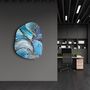 Other wall decoration -  Blue Marble Amorphous Collection Glass Wall Art  88CMX68CM - ARTDESIGNA