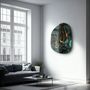 Other wall decoration -  Dark Green Amorphous Collection Glass Wall Art  88CMX68CM - ARTDESIGNA