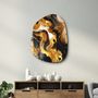 Autres décorations murales - Racines dorées Art mural en verre de la collection Amorphe 88CMX68CM - ARTDESIGNA