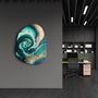 Autres décorations murales - Gouttes Art mural en verre de la collection Amorphe 88CMX68CM - ARTDESIGNA
