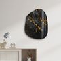 Autres décorations murales - Marbre noir Art mural en verre de la collection Amorphe 88CMX68CM - ARTDESIGNA