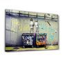 Other wall decoration - Banksy Life is Short Glass Wall Art  110CMx70CM - ARTDESIGNA