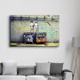 Other wall decoration - Banksy Life is Short Glass Wall Art  110CMx70CM - ARTDESIGNA