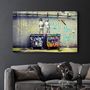 Other wall decoration - Banksy Life is Short Glass Wall Art  110CMx70CM - ARTDESIGNA