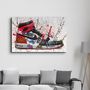 Other wall decoration - Street Art Footwear Glass Wall Art 110CMx70CM - ARTDESIGNA
