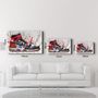 Other wall decoration - Street Art Footwear Glass Wall Art 110CMx70CM - ARTDESIGNA