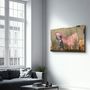 Autres décorations murales - Banksy - Un enfant avec un gilet de sauvetage | Art mural en verre  110CMx70CM - ARTDESIGNA
