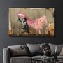 Autres décorations murales - Banksy - Un enfant avec un gilet de sauvetage | Art mural en verre  110CMx70CM - ARTDESIGNA