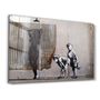 Other wall decoration - Banksy - Spying Boyz | Glass Wall Art 110CMx70CM - ARTDESIGNA