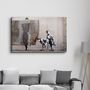 Other wall decoration - Banksy - Spying Boyz | Glass Wall Art 110CMx70CM - ARTDESIGNA