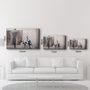 Other wall decoration - Banksy - Spying Boyz | Glass Wall Art 110CMx70CM - ARTDESIGNA