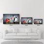 Other wall decoration - Banksy - Mario with a Policeman | Glass Wall Art  110CMx70CM - ARTDESIGNA