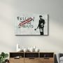 Autres décorations murales - Banksy - Suivez vos rêves-Annulé | Art mural en verre 110CMx70CM - ARTDESIGNA