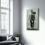 Other wall decoration - Banksy - Shopper Spaceman | Glass Wall Art 110CMx70CM - ARTDESIGNA