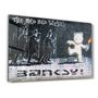 Autres décorations murales - Banksy - Le doux ouest doux | Art mural en verre 110CMx70CM - ARTDESIGNA