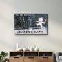 Autres décorations murales - Banksy - Le doux ouest doux | Art mural en verre 110CMx70CM - ARTDESIGNA