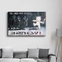 Autres décorations murales - Banksy - Le doux ouest doux | Art mural en verre 110CMx70CM - ARTDESIGNA