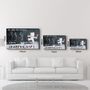 Autres décorations murales - Banksy - Le doux ouest doux | Art mural en verre 110CMx70CM - ARTDESIGNA