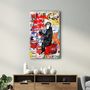 Autres décorations murales - Banksy - Suivez vos rêves singe | Art mural en verre 110CMx70CM - ARTDESIGNA