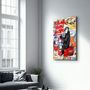 Autres décorations murales - Banksy - Suivez vos rêves singe | Art mural en verre 110CMx70CM - ARTDESIGNA