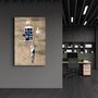 Autres décorations murales - Banksy - Homme pendu à une fenêtre | Art mural en verre 110CMx70CM - ARTDESIGNA