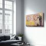Other wall decoration - Banksy - Love and Peace | Glass Wall Art 110CMx70CM - ARTDESIGNA