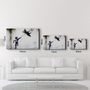 Other wall decoration - Banksy - fighter jet kite | Glass Wall Art 110CMx70CM - ARTDESIGNA
