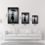 Autres décorations murales - Banksy - Fille avec un parapluie | Art mural en verre 110CMx70CM - ARTDESIGNA