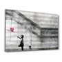 Autres décorations murales - Banksy - Hope - Fille avec un ballon | Art mural en verre  110CMx70CM - ARTDESIGNA