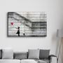 Autres décorations murales - Banksy - Hope - Fille avec un ballon | Art mural en verre  110CMx70CM - ARTDESIGNA