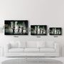 Other wall decoration - Banksy - Dancing TV | Glass Wall Art 110CMx70CM - ARTDESIGNA
