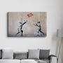 Other wall decoration - Banksy - No Ball Games | Glass Wall Art 110CMx70CM - ARTDESIGNA