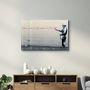Autres décorations murales - Banksy - Éternité | Art mural en verre 110CMx70CM - ARTDESIGNA