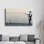 Autres décorations murales - Banksy - Éternité | Art mural en verre 110CMx70CM - ARTDESIGNA