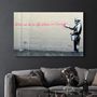 Autres décorations murales - Banksy - Éternité | Art mural en verre 110CMx70CM - ARTDESIGNA